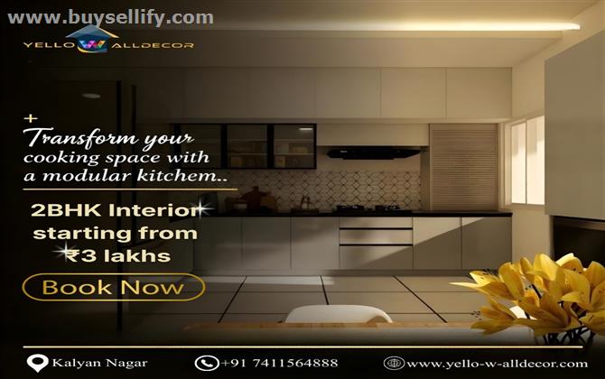 2BHK Interior starting  @ ?3 lakhs only