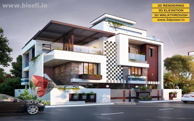 3D Bungalow rendering & walkthrough services by 3D Power