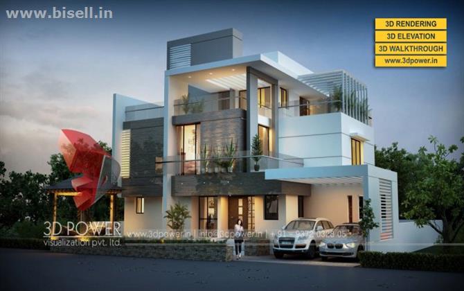 3D Bungalow rendering & walkthrough services by 3D Power