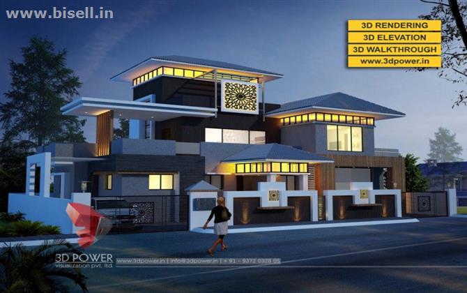 3D Bungalow rendering & walkthrough services by 3D Power