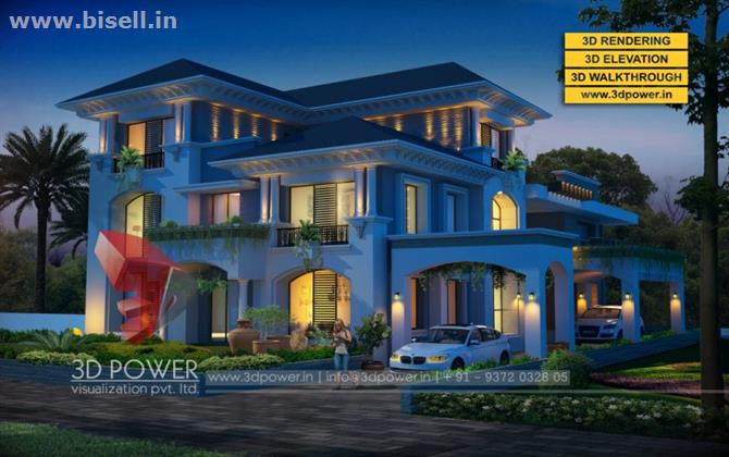 3D Bungalow rendering & walkthrough services by 3D Power