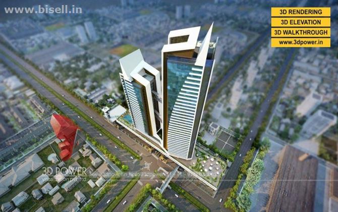 3D high rise apartment rendering & walkthrough services by 3D Power
