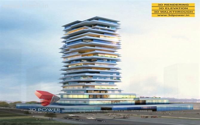 3D high rise apartment rendering & walkthrough services by 3D Power