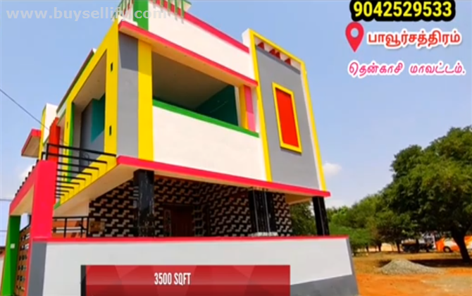5BHK Duplex House for Sale in Pavoorchatram – North Facing with 2 Balconies