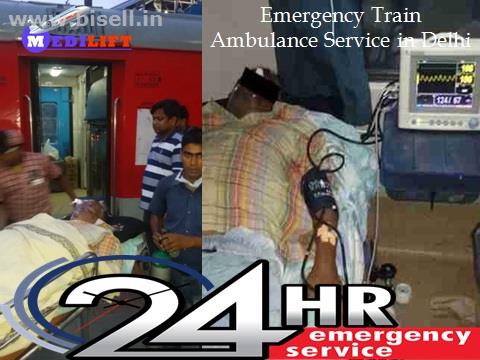 Best advanced and Emergency Train Ambulance Service in Delhi