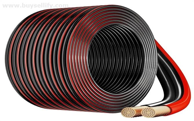 FEDUS 14 Gauge AWG Speaker Wire Oxygen-Free Copper 2 Conductors Audio Speaker Cable for Car Speakers Stereos, Subwoofer, Home Theater Speakers, HiFi Surround Sound (RED+BLACK)