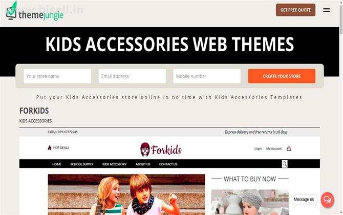 Get Free forkids Website Templates Online for Business From ThemeJungle