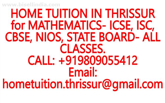 HOME TUITION IN ALAGAPPANAGAR for ICSE, ISC, CBSE, NIOS, STATE BOARD- MATHEMATICS, PHYSICS, CHEMISTRY, BIOLOGY- CLASSES 8, 9, 10, 11, 12
