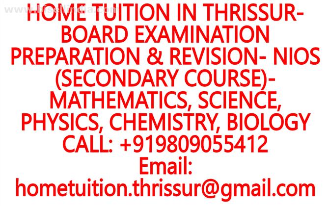 HOME TUITION IN ANNALLUR for ICSE, ISC, CBSE, NIOS, STATE BOARD- MATHEMATICS, PHYSICS, CHEMISTRY, BIOLOGY- CLASSES 8, 9, 10, 11, 12