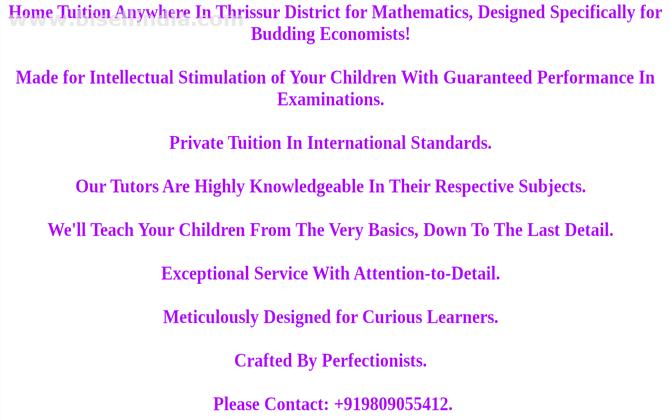 Home Tuition In Thrissur- Dare To Change The Way You Learn & Get Eye-Popping Examination Scores!