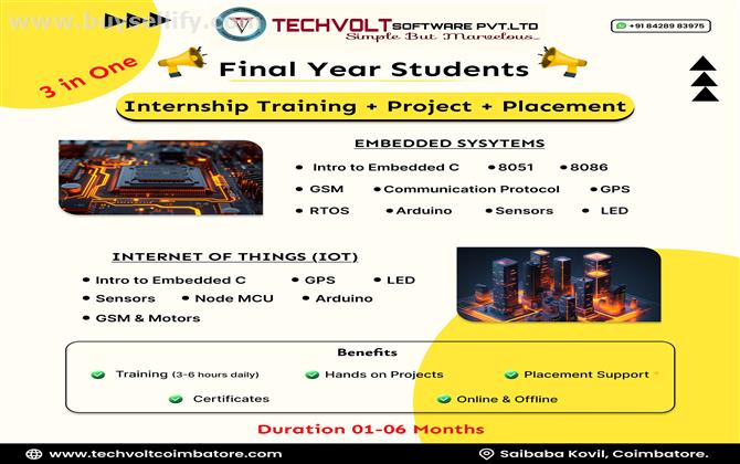 Internet Of Things|Training|Techvolt Software|Coimbatore