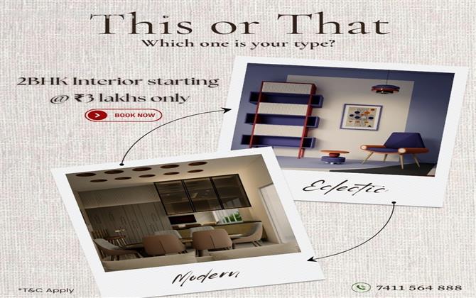 New Flat Owners? Get Complete Interior from ?3L