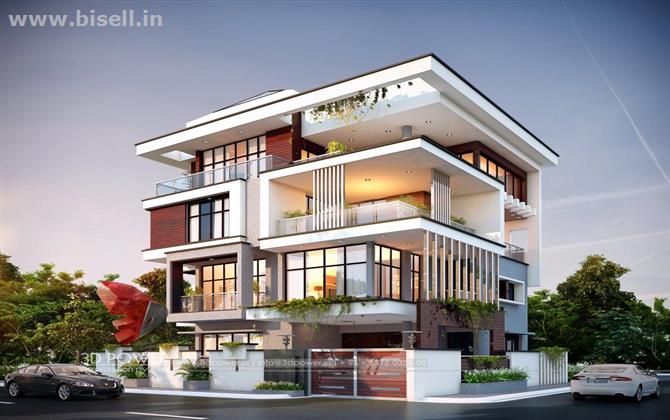 Remarkable 3D Bungalow Elevation Designing From One Of The Top Companies 3D Power.