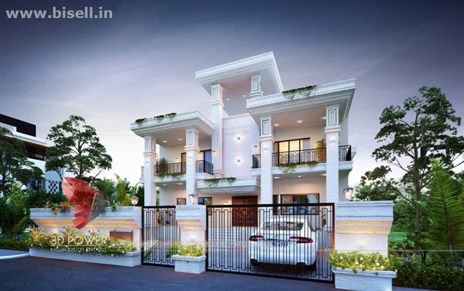 Remarkable 3D Bungalow Elevation Designing From One Of The Top Companies 3D Power.