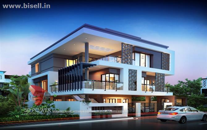 Remarkable 3D Bungalow Elevation Designing From One Of The Top Companies 3D Power.